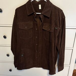 Men's Brown XL Corduroy Jacket